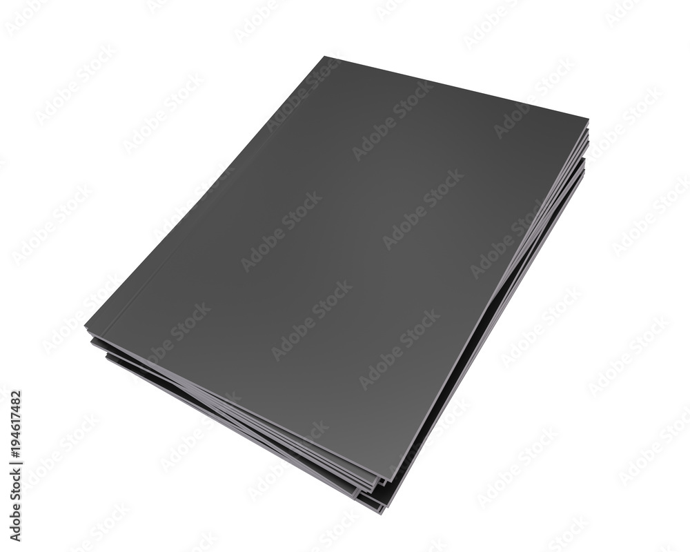 Pile of Black Catalogs, Magazines Pile of Black Catalogs, Magazines