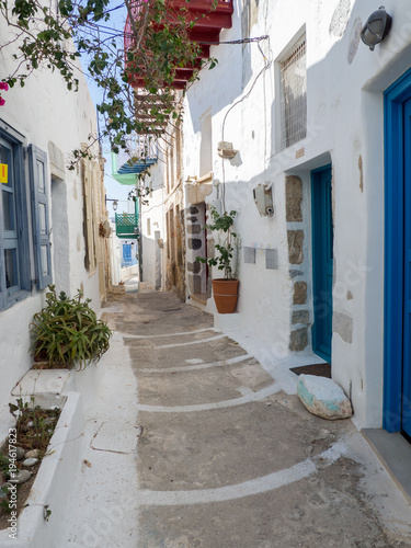 A tipical narrow alley of Astypalaia island