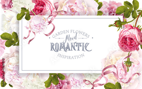 Romantic garden frame