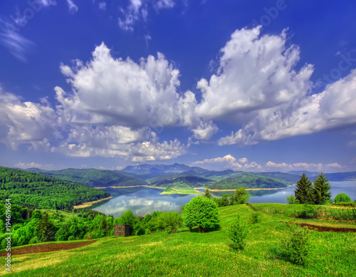 spring landscape in mountains with lake. Romania, Bicaz © Ioan Panaite