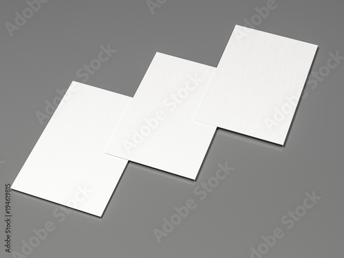 business card mockup, 3d illustration