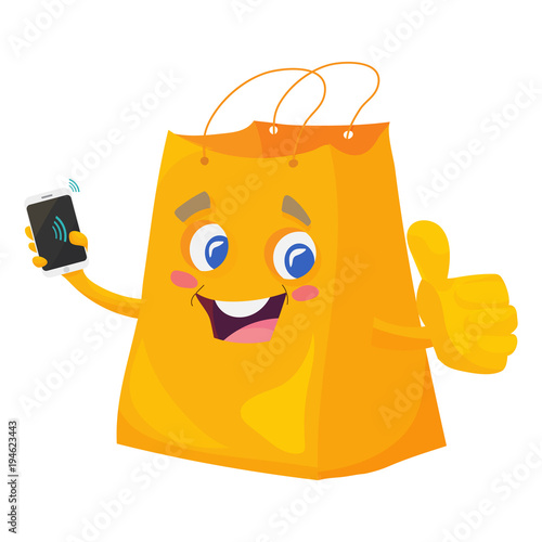 Vector illustration for contactless payments promotion.