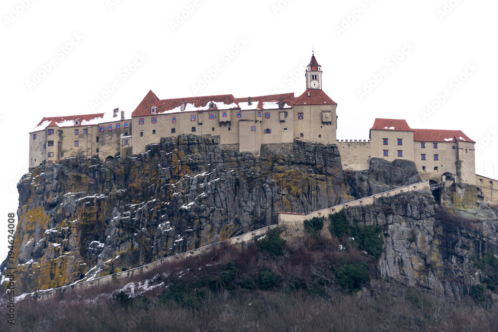Close up of the Riegersburg castle seen from the east (frontal view)