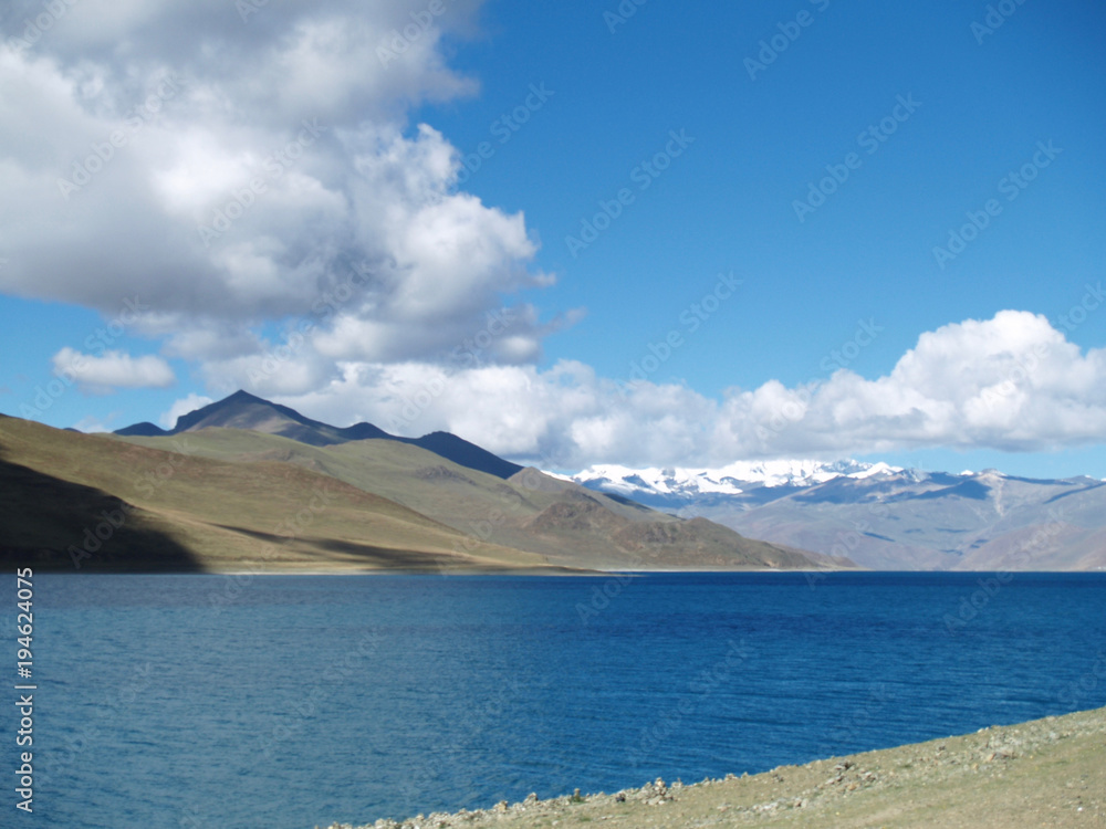Blue in Peace: Lake in Tibet