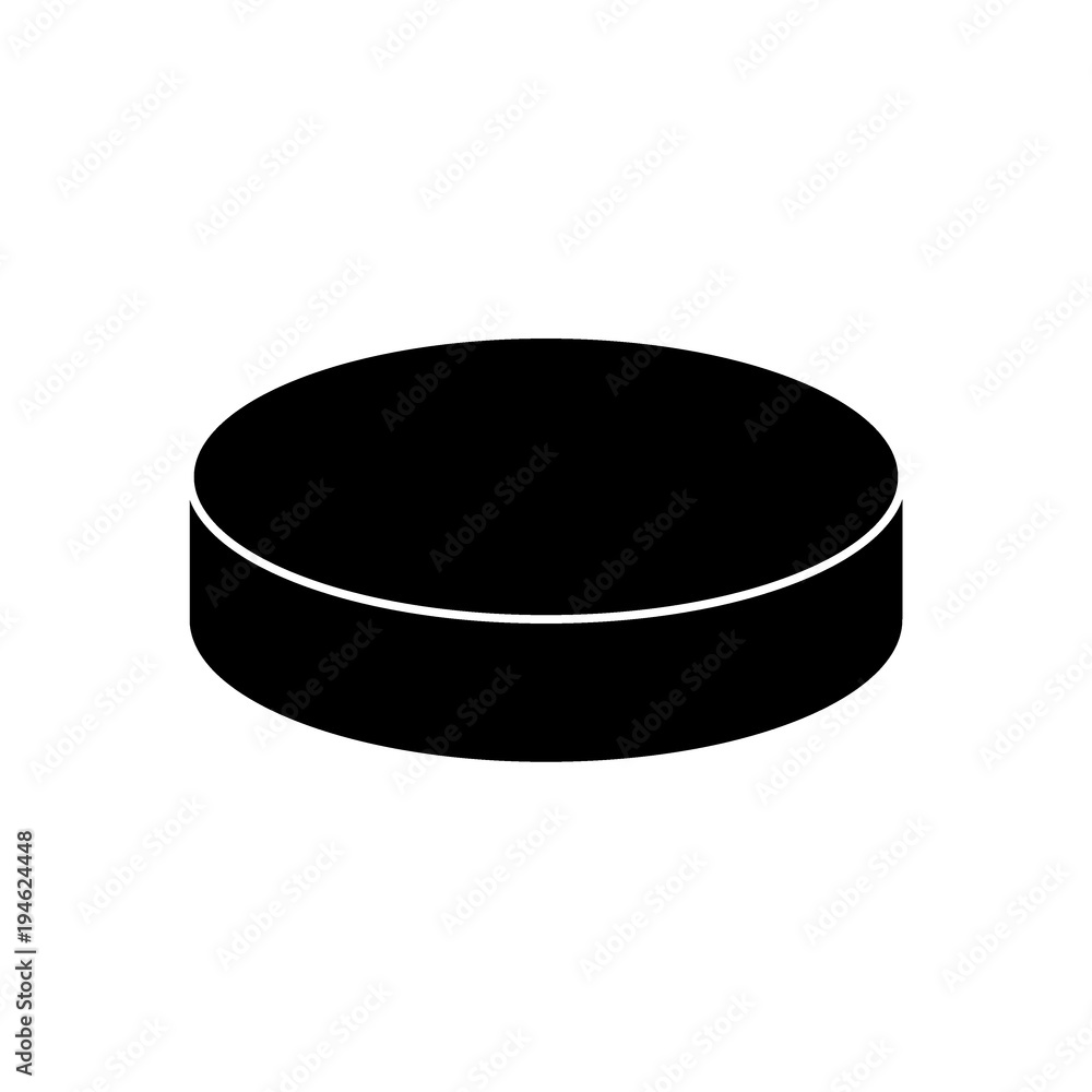 Fototapeta premium Hockey puck icon.