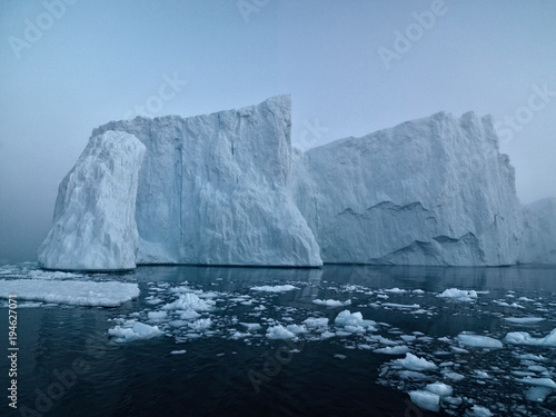 Most Arctic icebergs originate from the fast-flowing glaciers that descend from the Greenland Ice Sheet.  © murattellioglu