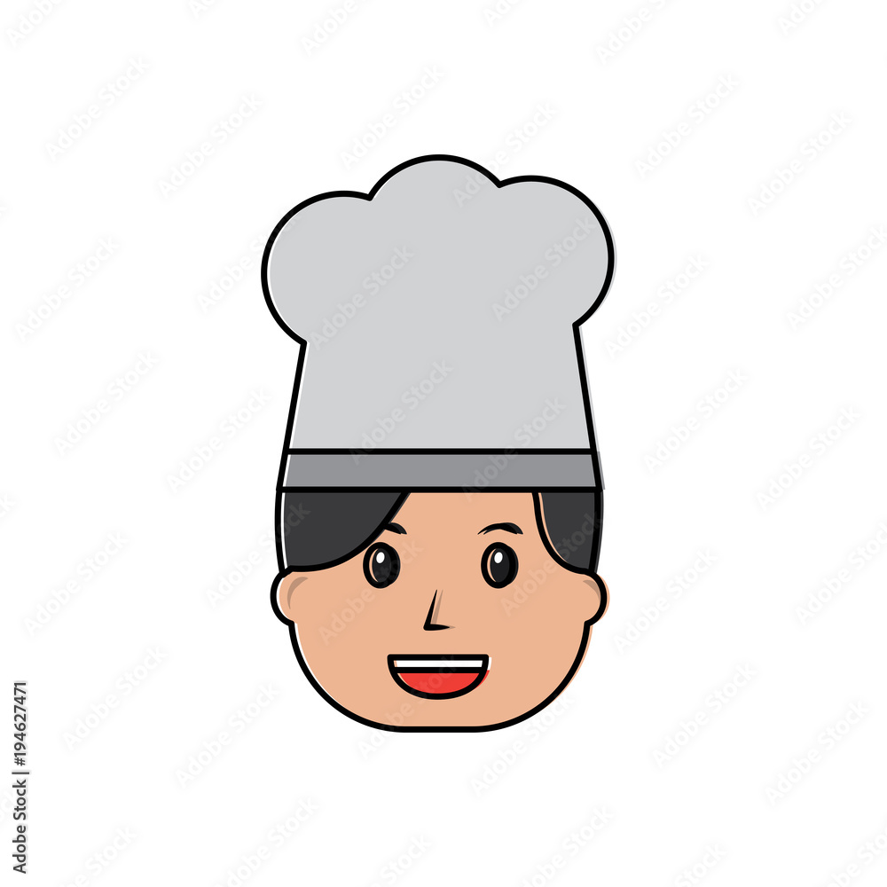 chef happy icon image vector illustration design chef happy icon image vector illustration design