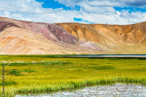 Nice view of Pamir in Tajikistan photo