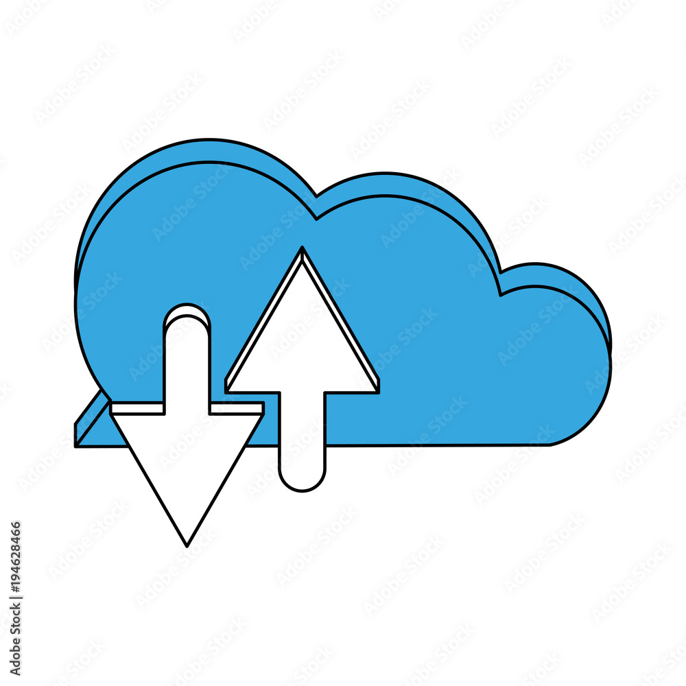 Cloud computing technology vector illustration graphic design Cloud computing technology vector illustration graphic design