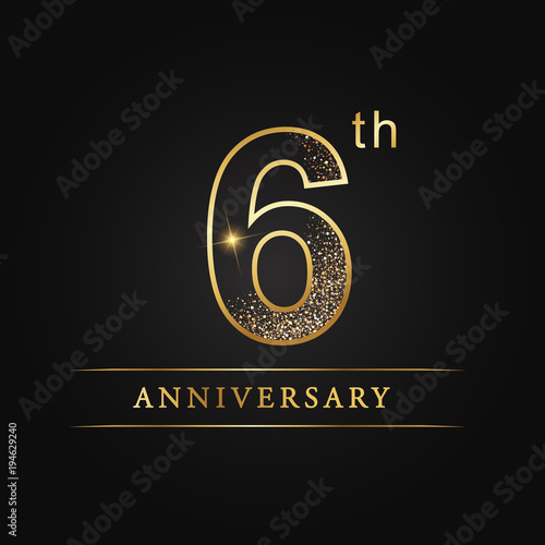 anniversary,aniversary, six years anniversary celebration logotype. 6th anniversary logo. sixth years.