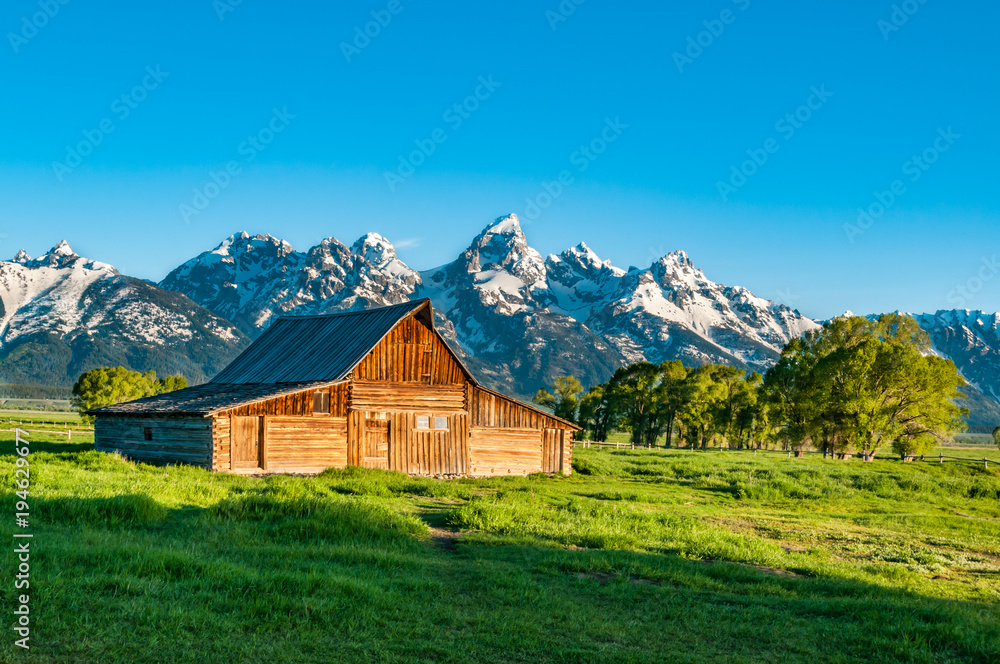Barn by the Mountains