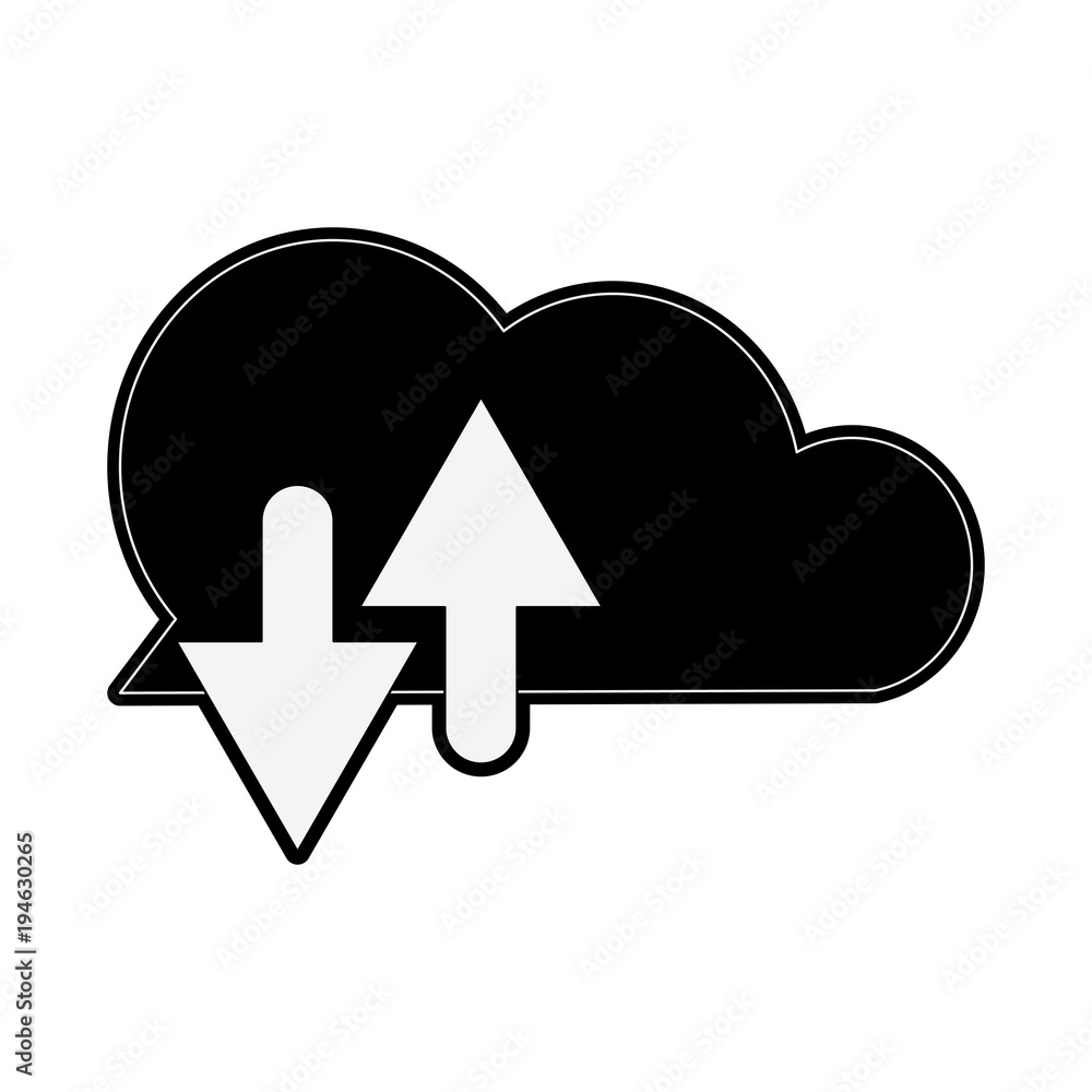 Cloud computing technology vector illustration graphic design Cloud computing technology vector illustration graphic design