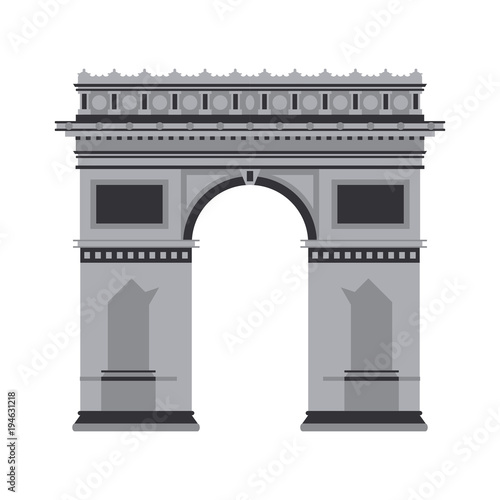 Arch of triumph vector illustration graphic design