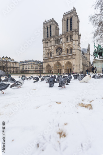 Paris under snow, March 1st 2018