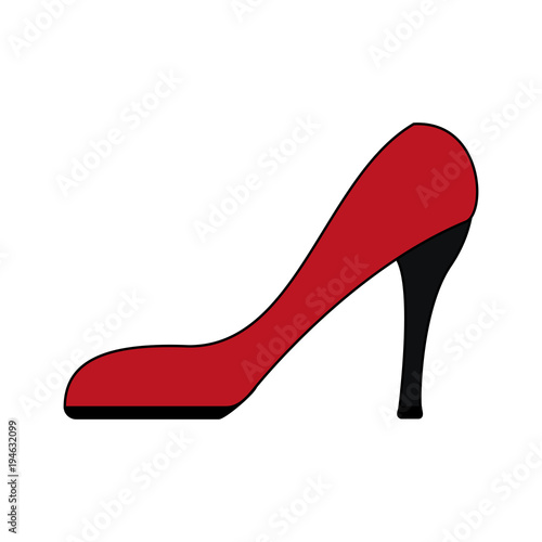 Fashion high heel vector illustration graphic design