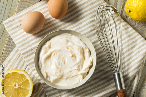 Fotografía Healthy Organic Homemade Mayonnaise