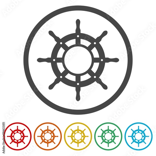 Steering wheel of the ship, Ship wheel, 6 Colors Included