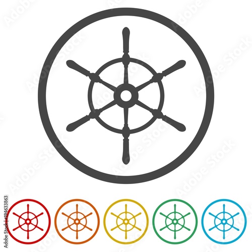 Steering wheel of the ship, Ship wheel, 6 Colors Included