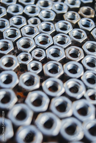 Pattern of metal nuts