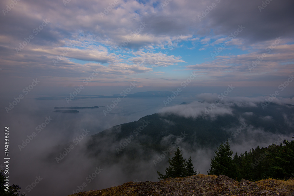 Orcas Island Clouds and Fog