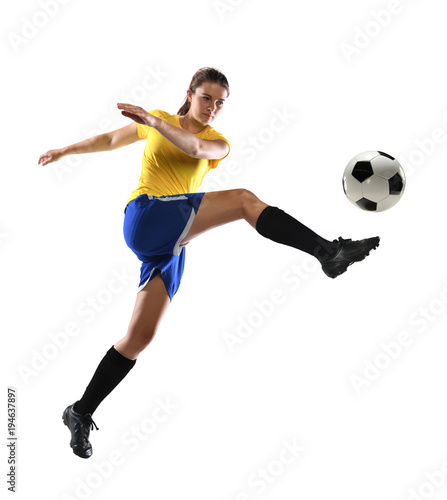 Young Female Soccer Player