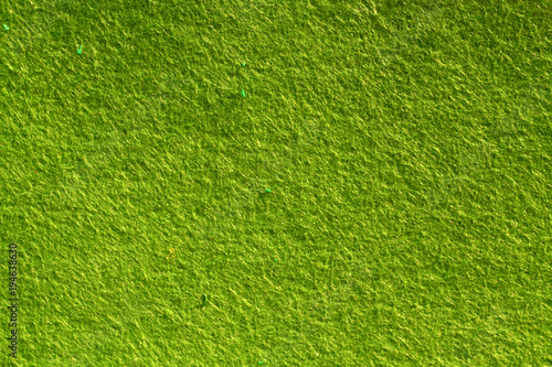 Green color felt surface.