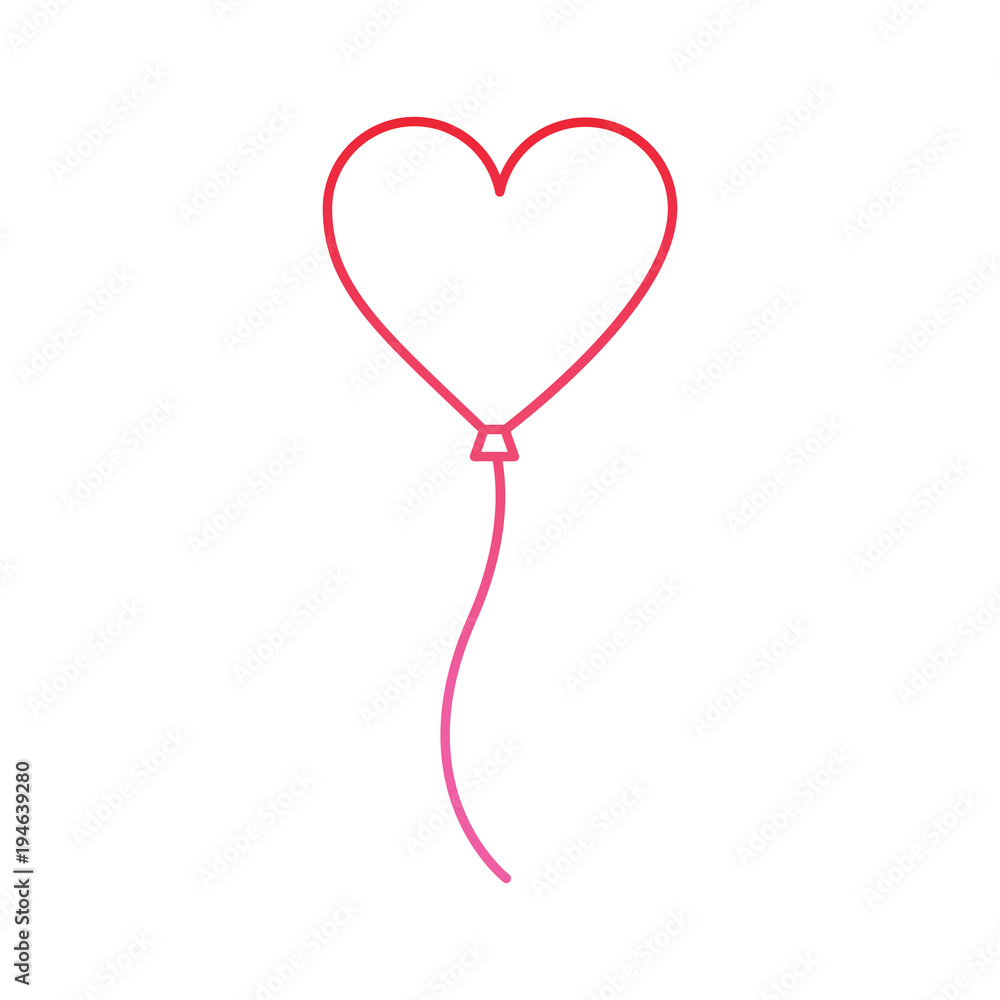 heart balloon valentines day icon image vector illustration design pink line heart balloon valentines day icon image vector illustration design pink line