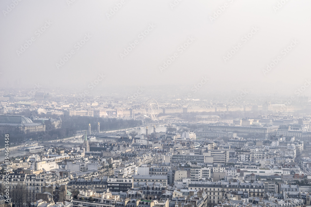 Cityscape view of Paris France