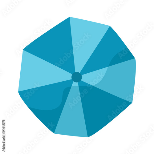 parasol umbrella topview beach icon image vector illustration design 