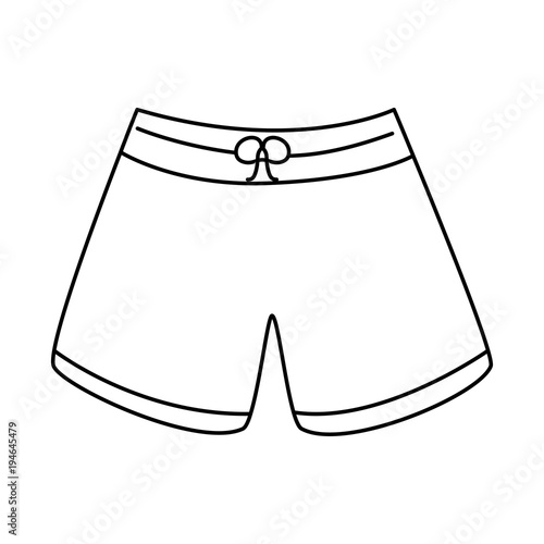 trunks bathing suit man icon image vector illustration design 