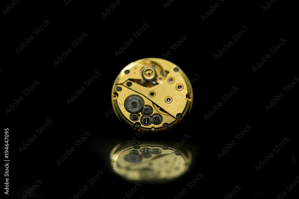 Fototapeta premium Gold plated cufflink