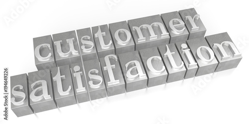 Customer satisfaction - letterpress