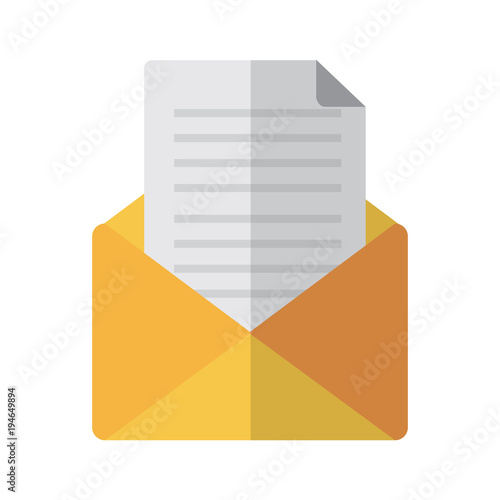 Free Download open message envelope icon image vector illustration design  - GFXLoad