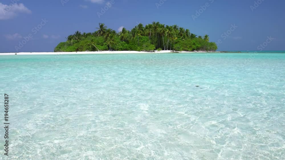 Perfect wild Maldives Island with turquoise sea view Perfect wild Maldives Island with turquoise sea view