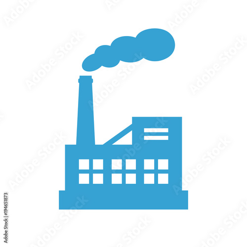 Big industrial factory vector icon