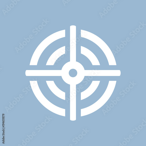 Round target vector pictogram