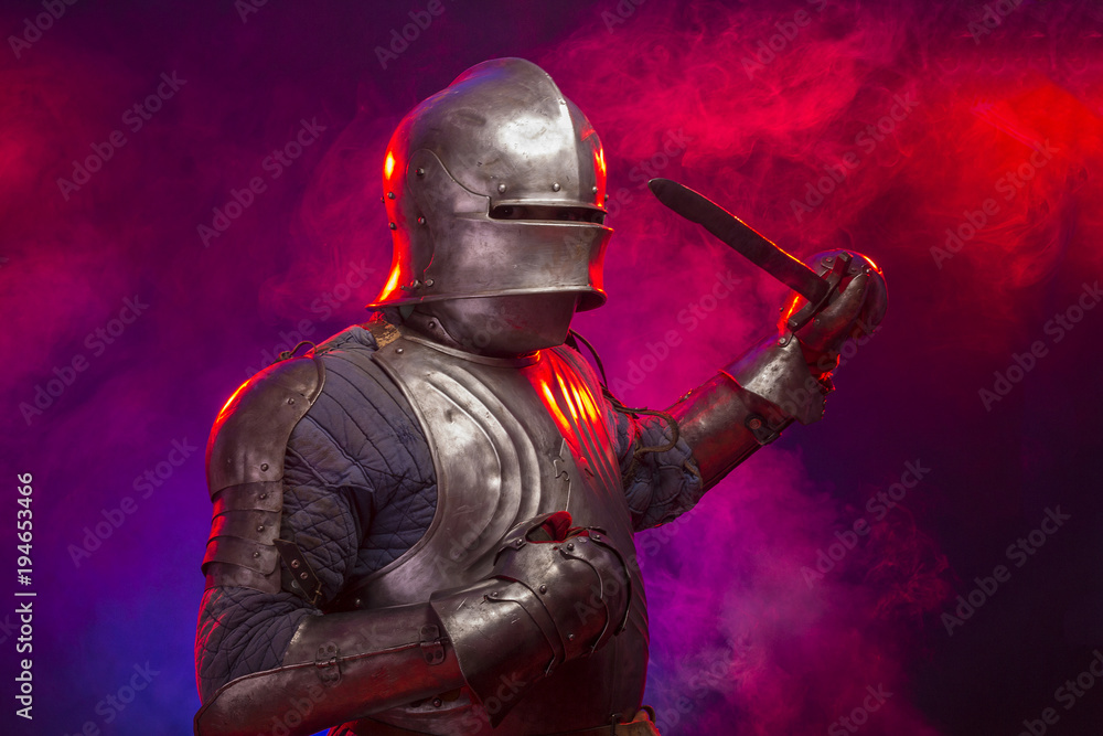 Naklejka premium warriors knights in armor