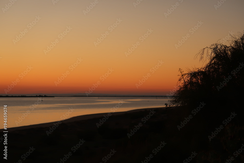 Puesta de sol en Mazagón (Huelva)