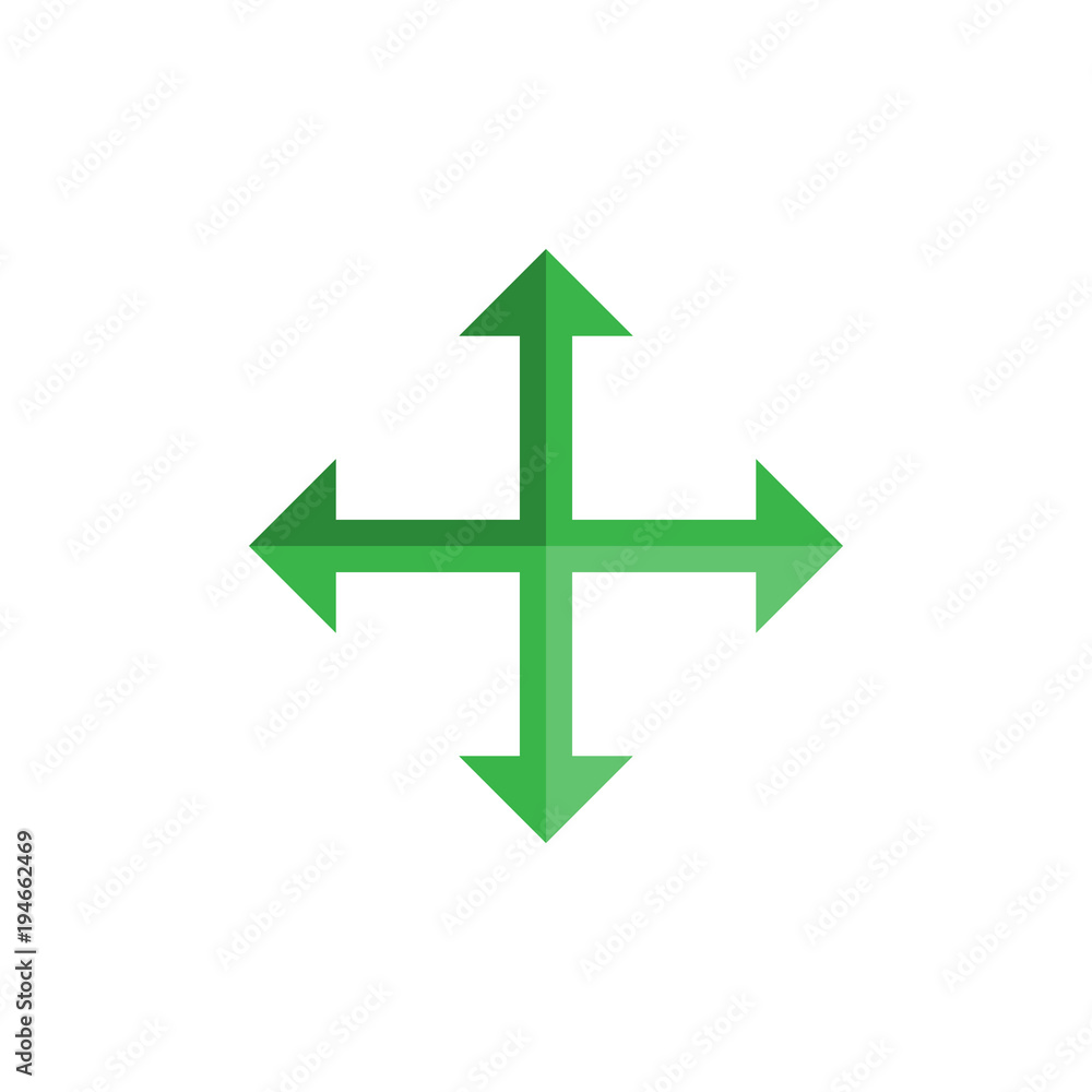Four Way Arrows vector Four Way Arrows vector