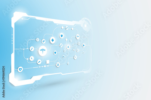 health care icon pattern medical innovation concept background design