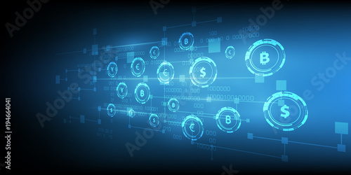 Money transfer. Global Currency. Stock Exchange. Stock vector illustration.