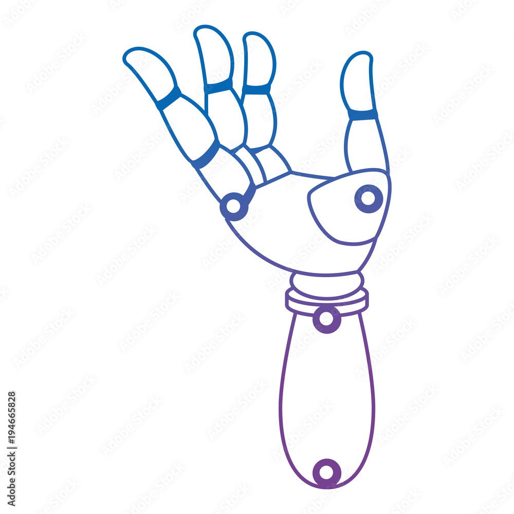 robot hand humanoid icon vector illustration design Stock Vector | Adobe  Stock