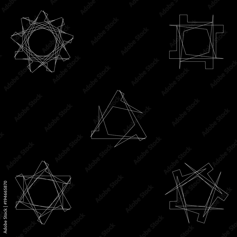 Holiday patterns of stars of snowflakes and flowers for gifts Holiday patterns of stars of snowflakes and flowers for gifts