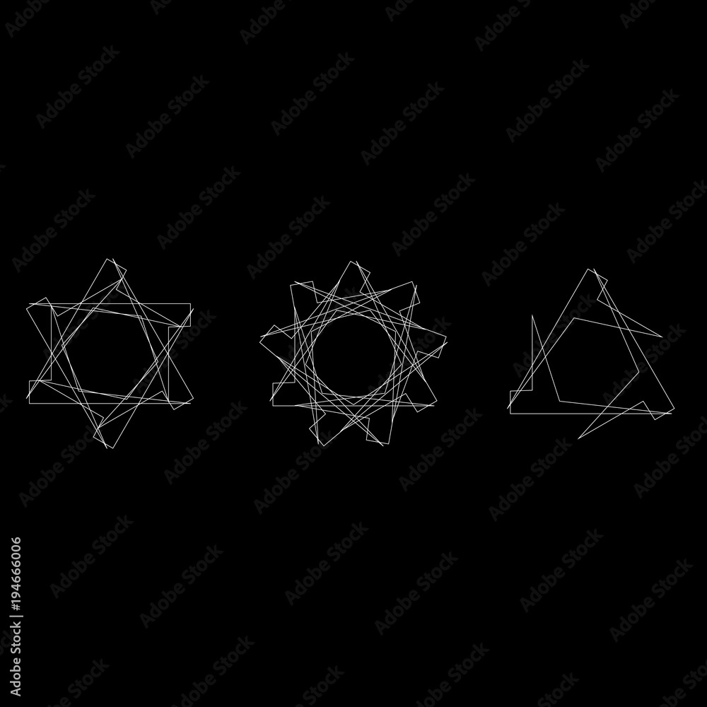 Holiday patterns of stars of snowflakes and flowers for gifts Holiday patterns of stars of snowflakes and flowers for gifts