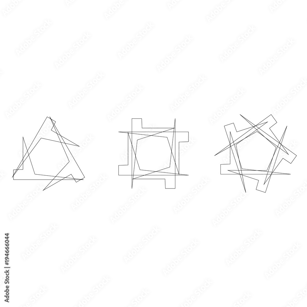 Obraz premium Holiday patterns of stars of snowflakes and flowers for gifts