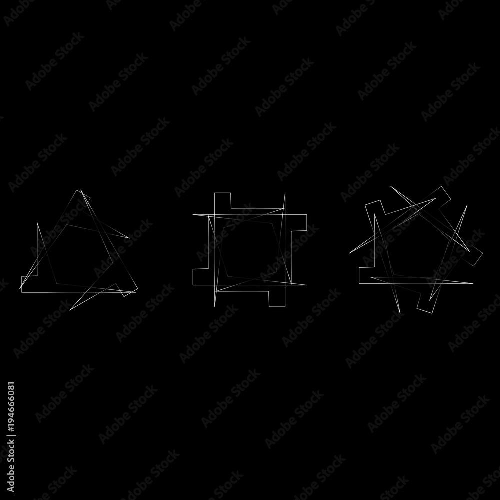 Obraz premium Holiday patterns of stars of snowflakes and flowers for gifts