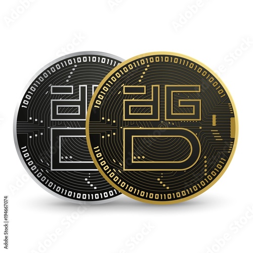 Digix Digital currency vector