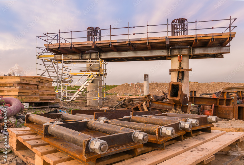 Naklejka premium Construction Bridge
