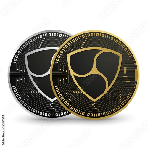 Nem Digital currency vector