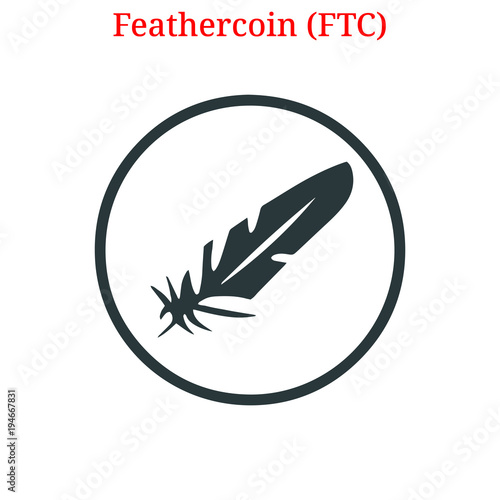 Vector Feathercoin (FTC) logo photo